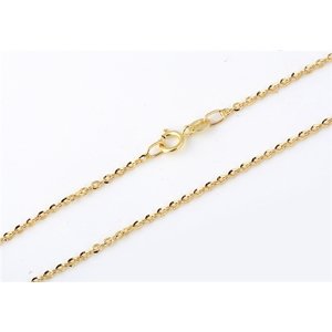 Zlatý řetízek brill ankr 50 cm ZLR1015F + DÁREK ZDARMA