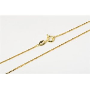 Dámský stříbrný pozlacený řetízek venezia 45cm STRR0323F