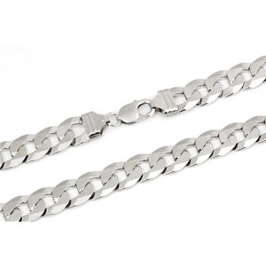 Masivní pánský stříbrný řetěz pancr 60 cm STRR0458F + dárek zdarma