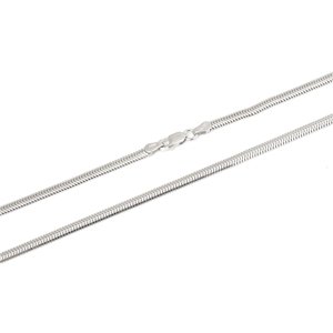 Dámský stříbrný řetízek-náhrdelník plochý hádek 76055F 42 cm
