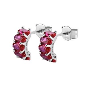 Stříbrné náušnice Brosway Fancy Passion Ruby FPR09 pár + dárek zdarma