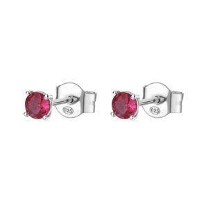 Stříbrné náušnice pecičky Brosway Fancy Passion Ruby FPR43