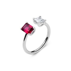 Stříbrný prsten s rubínem a zirkony Brosway Fancy Passion Ruby FPR10 + dárek zdarma