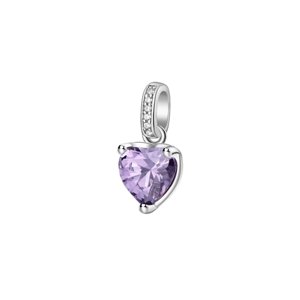 Stříbrný přívěšek srdíčko Brosway Fancy Magic Purple FMP28