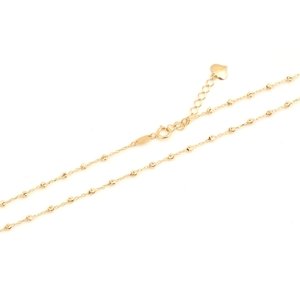 Dámský náhrdelník ze žlutého zlata s kuličkami 42-45 cm ZLNAH180F + DÁREK ZDARMA