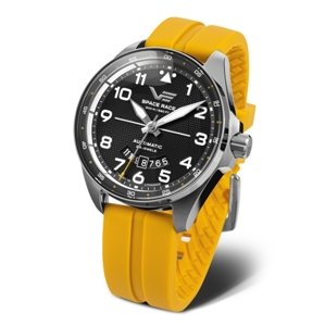 Hodinky Vostok Europe Space Race automatic line YN55-325A745S žluté + Dárek zdarma