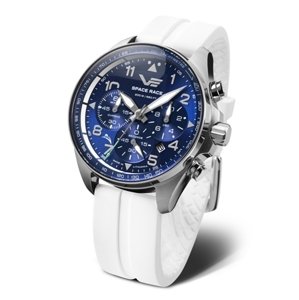 Hodinky Vostok Europe Space Race chrono line 6S20-325A742S bílé + Dárek zdarma