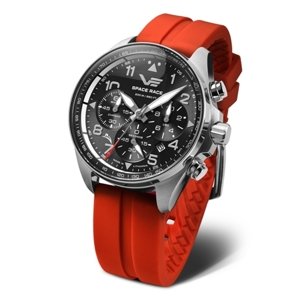 Hodinky Vostok Europe Space Race chrono line 6S20-325A741S červené + Dárek zdarma