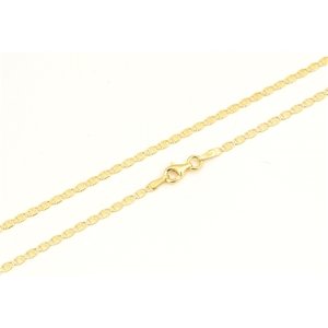 Stříbrný zlacený řetízek valentina 50 cm STRR0562F