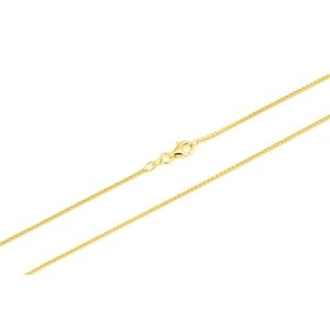 Dámský stříbrný pozlacený řetízek spiga 50cm STRR0565F