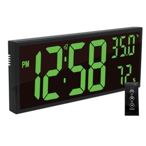 Digitální hodiny s teloměrem a vlhkoměrem JVD DH309.3 + dárek zdarma