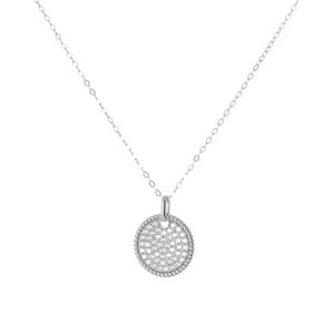 Dámský stříbrný náhrdelník se zirkony 45-50 cm SVLN0566XK5BI45