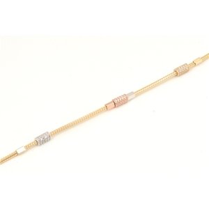 Dámský luxusní náhrdelník ze žlutého zlata se zirkony ZLNAH195F 45 cm + DÁREK ZDARMA