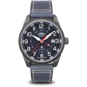 Pánské hodinky PRIM Pilot Dual time Automatic W91P.13225.B + Dárek zdarma
