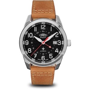 Pánské hodinky PRIM Pilot Dual time Automatic W91P.13225.A + Dárek zdarma