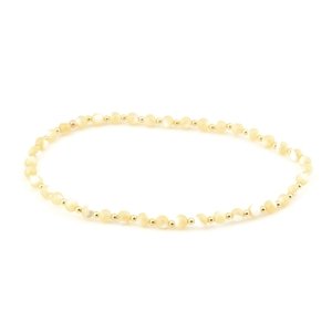 Náramek 7 Angelic Eyes se zlatými kuličkami a perletí ZLNA1473F + Dárek zdarma