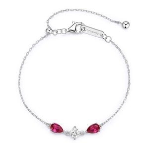Stříbrný náramek s rubínky a zirkony Brosway Fancy Passion Ruby FPR114 + dárek zdarma