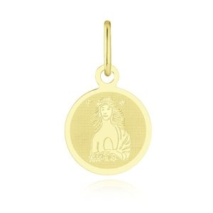 Přívěšek znamení Panna ze žlutého zlata ZZ1248PANF + dárek zdarma