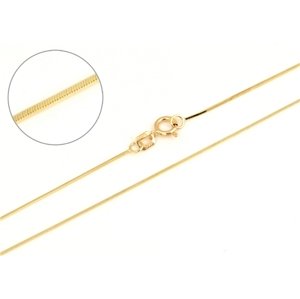 Řetízek ze žlutého zlata hádek 50 cm ZLR1556F + DÁREK ZDARMA