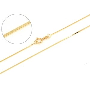 Řetízek ze žlutého zlata hádek 50 cm ZLR1558F + DÁREK ZDARMA