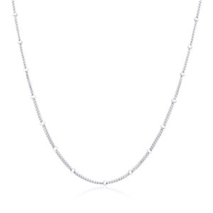 Stříbrný kuličkový řetízek 50 cm STRR0572F