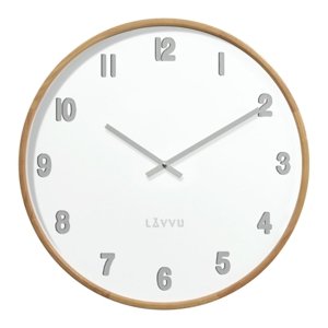 Nástěnné dřevěné hodiny LAVVU LCT4060 + dárek zdarma