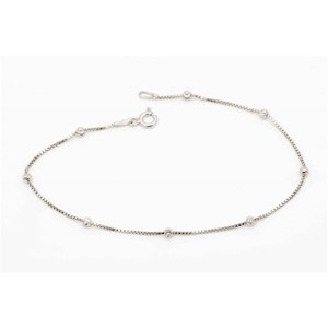 Dámský stříbrný náramek s kuličkami 19 cm STNA0840F