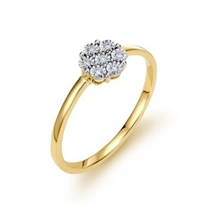 Zlatý prsten s diamanty L'amour Diamonds JR11325Y + dárek zdarma