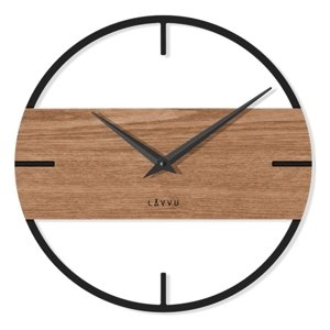 Nástěnné dřevěné hodiny LAVVU LCT4010 + dárek zdarma