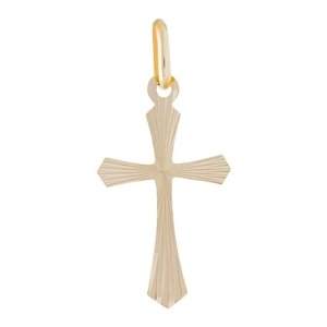 Přívěšek ze žlutého zlata kříž ZZ1408F + dárek zdarma
