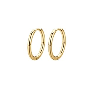 Náušnice Luca Barra pozlacené kruhy z chirurgické oceli 19 mm OK1124