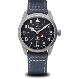 Pánské hodinky PRIM Pilot Dual time Automatic W91P.13250.A + Dárek zdarma