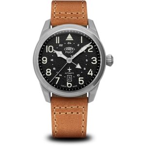 Pánské hodinky PRIM Pilot Dual time Automatic W91P.13250.B + Dárek zdarma