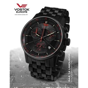 Hodinky Vostok Europe GAZ-14 Grand Chrono Trigolight 6S30/5654176B + Dárek zdarma