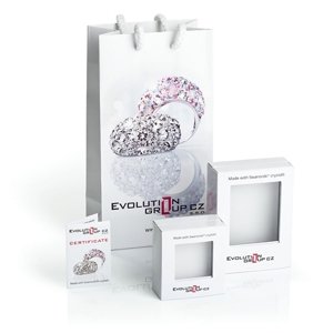 Stříbrný náhrdelník s krystalem Swarovski růžové srdce 32061.3