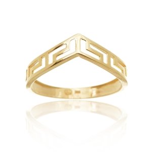Dámský prsten ze žlutého zlata PR0562F + DÁREK ZDARMA