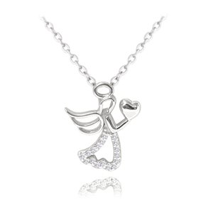 Stříbrný náhrdelník anděl JMAN0266SN45