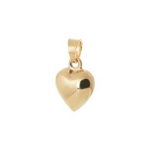 Přívěšek srdce ze žlutého zlata ZZ0991F + dárek zdarma