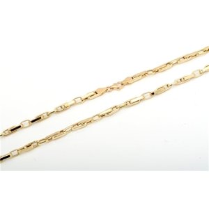 Zlatý článkový náhrdelník ZLNAH098F 60 cm + DÁREK ZDARMA