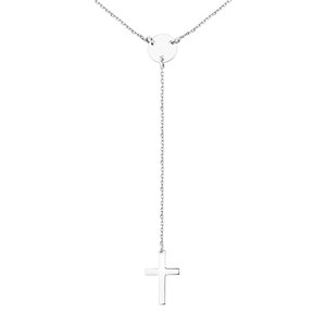 Klenoty Amber Stříbrný náhrdelník s křížkem