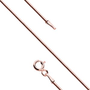 Klenoty Amber Stříbrný řetízek - růžové lanko 38 cm- 8LATIO20RG