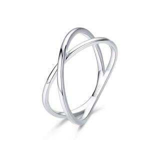 Stříbrný prsten Twist Velikost: 53