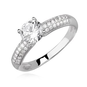 Zásnubní stříbrný prsten Ela Velikost: 52