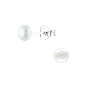 Klenoty Amber Stříbrné náušnice malé perly puzety