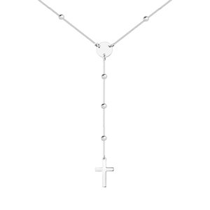 Klenoty Amber Stříbrný  náhrdelník řetízek s křížkem