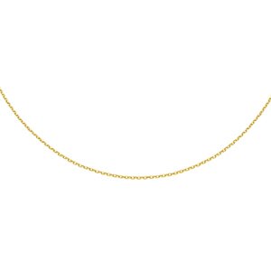 Klenoty Amber Stříbrný řetízek - tenký řetízek z oček žluté zlacení 42- 45 cm