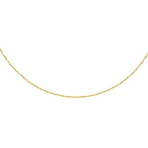 Klenoty Amber Stříbrný řetízek - tenký řetízek z oček žluté zlacení 42- 45 cm