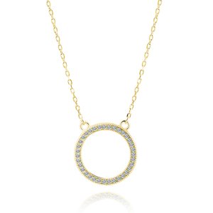 Klenoty Amber Stříbrný náhrdelník Melisa gold