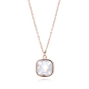 Klenoty Amber Luxusní stříbrný náhrdelník Stela rose