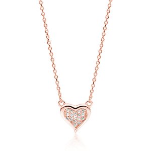 Klenoty Amber Luxusní stříbrný náhrdelník čistá láska